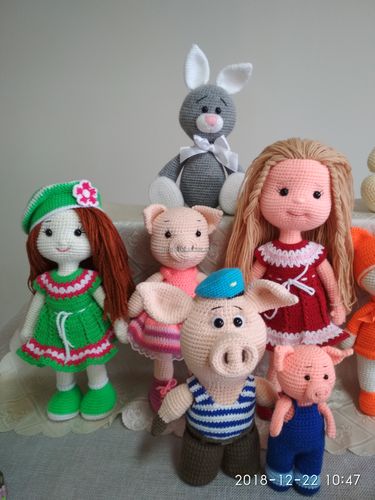 ручная работа , , игрушки вязанные  крючком , подарок